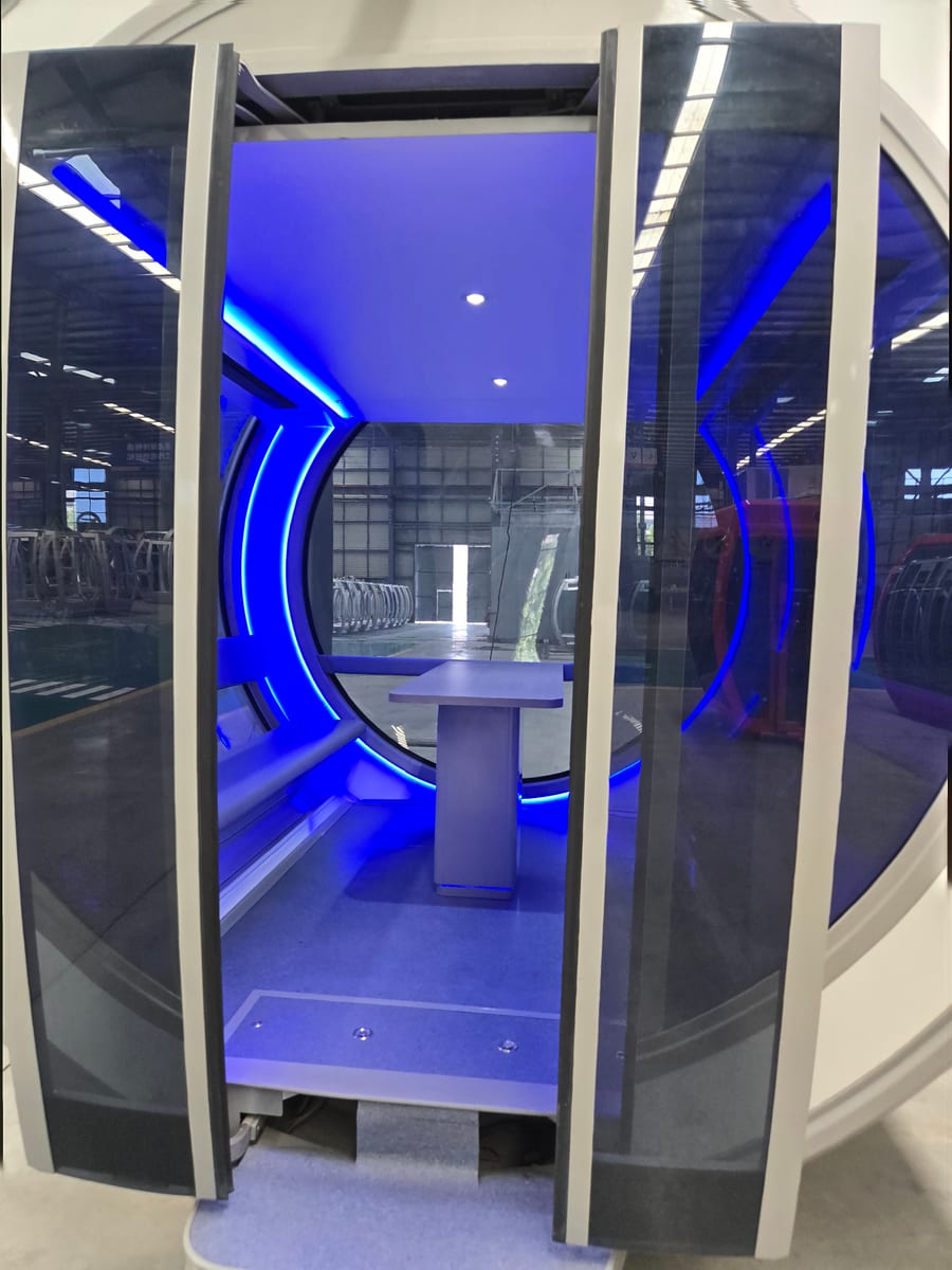 Custom gondola cabin